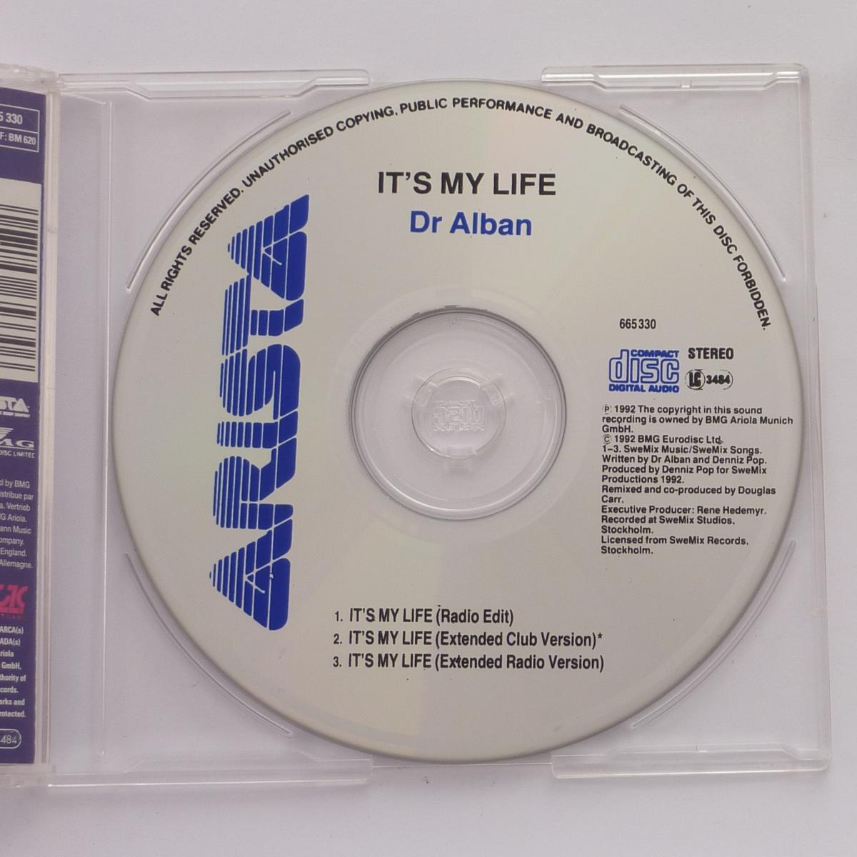 Dr. Alban It's My Life CD Single Stereo