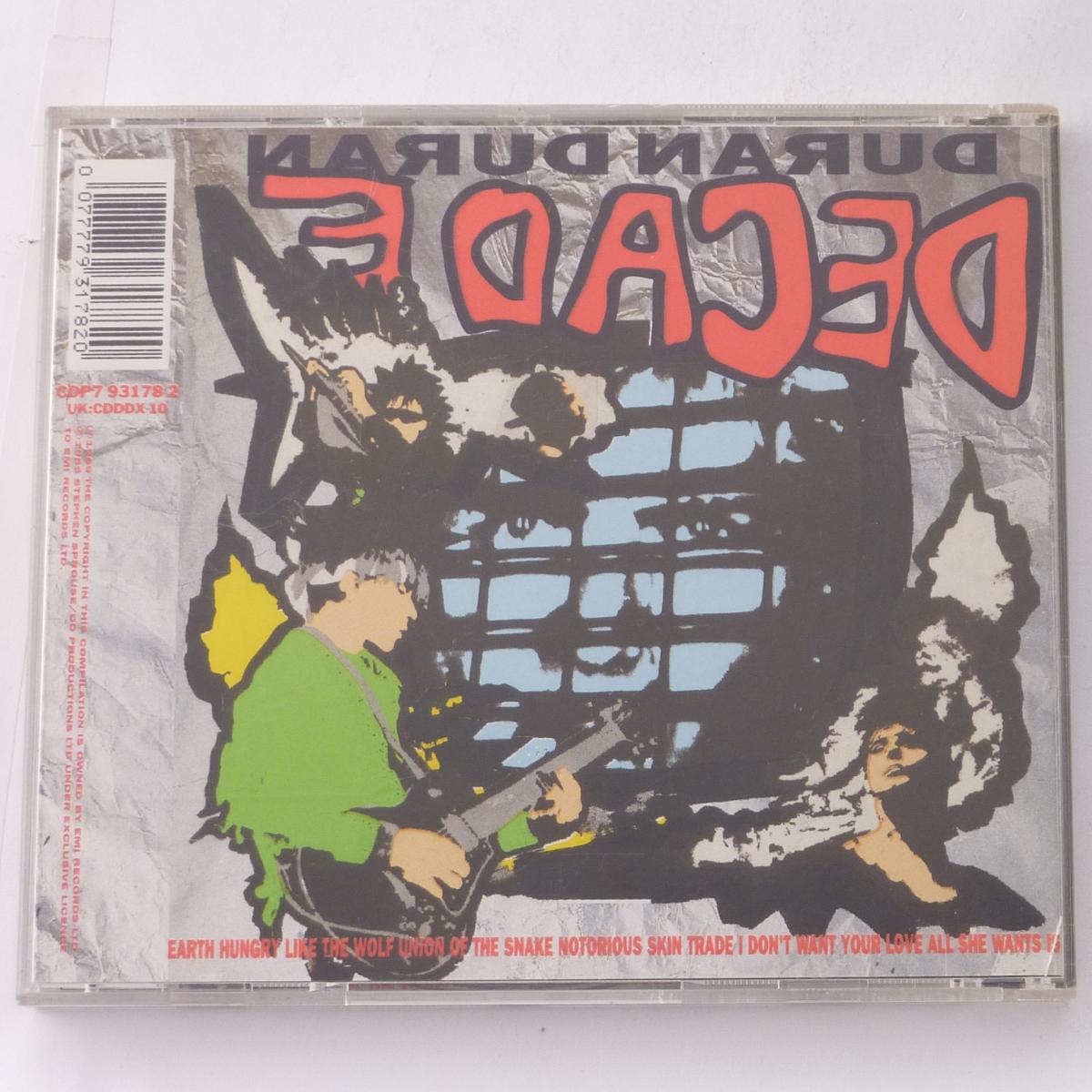 Duran Duran Decade CD Compilation Pink text