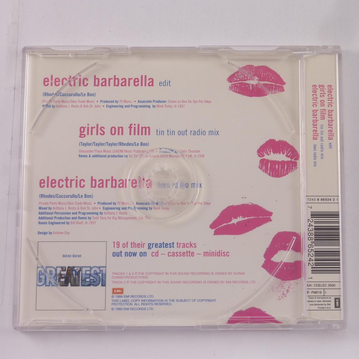 Duran Duran Electric Barbarella CD Single
