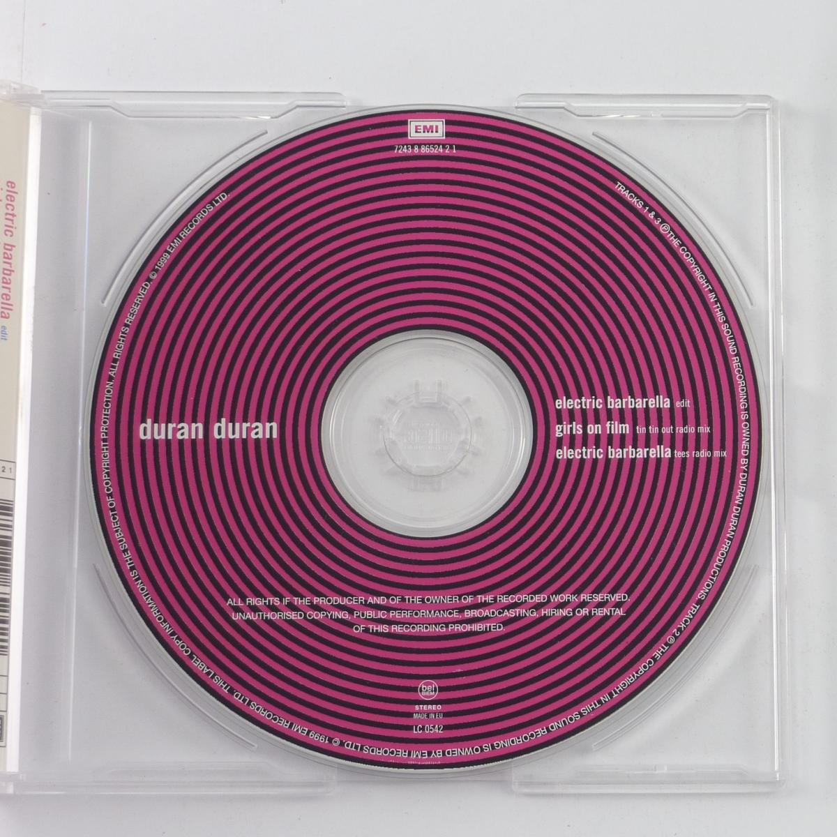 Duran Duran Electric Barbarella CD Single