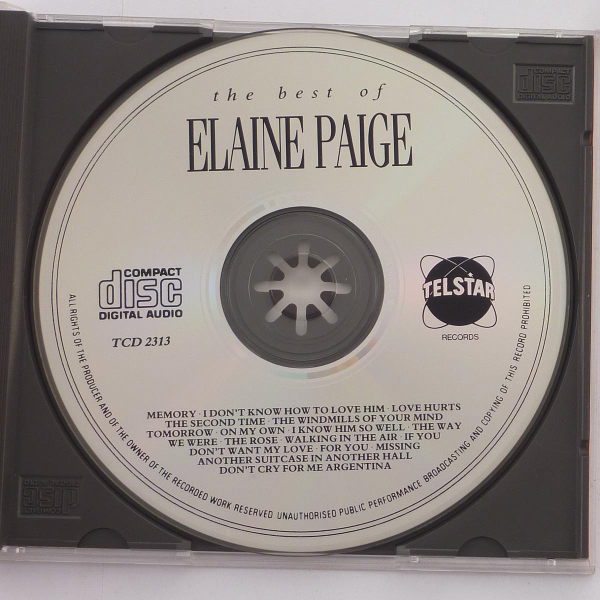 Elaine Paige The Best Of Elaine Paige - Memories CD Compilation
