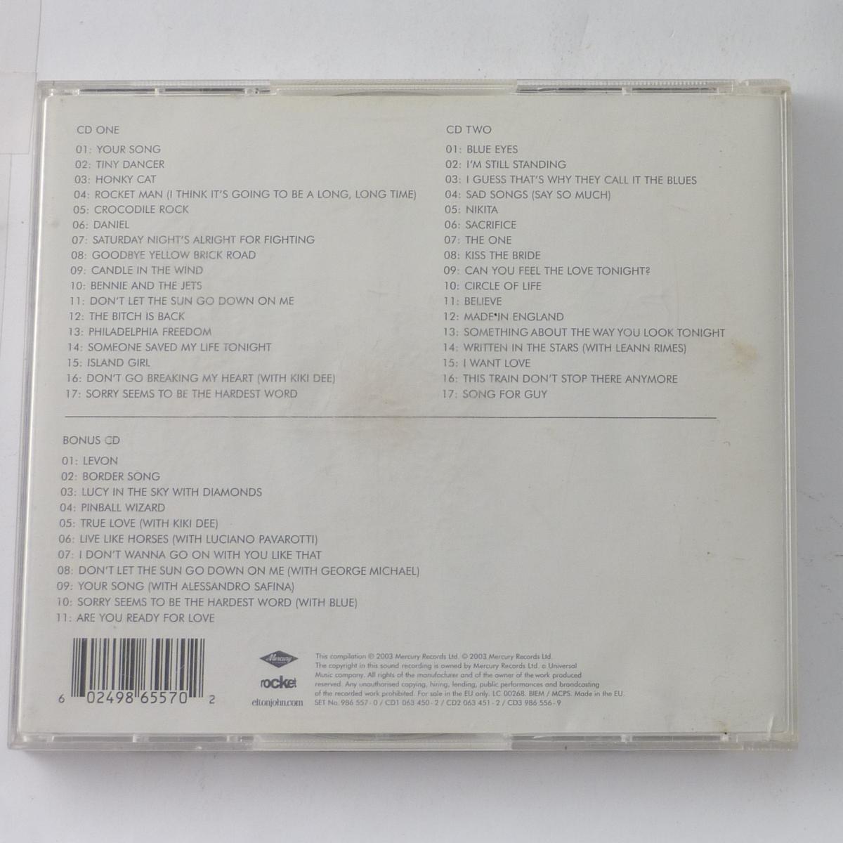 Elton John Greatest Hits 1970-2002 3 × CD Compilation Remastered Special Edition