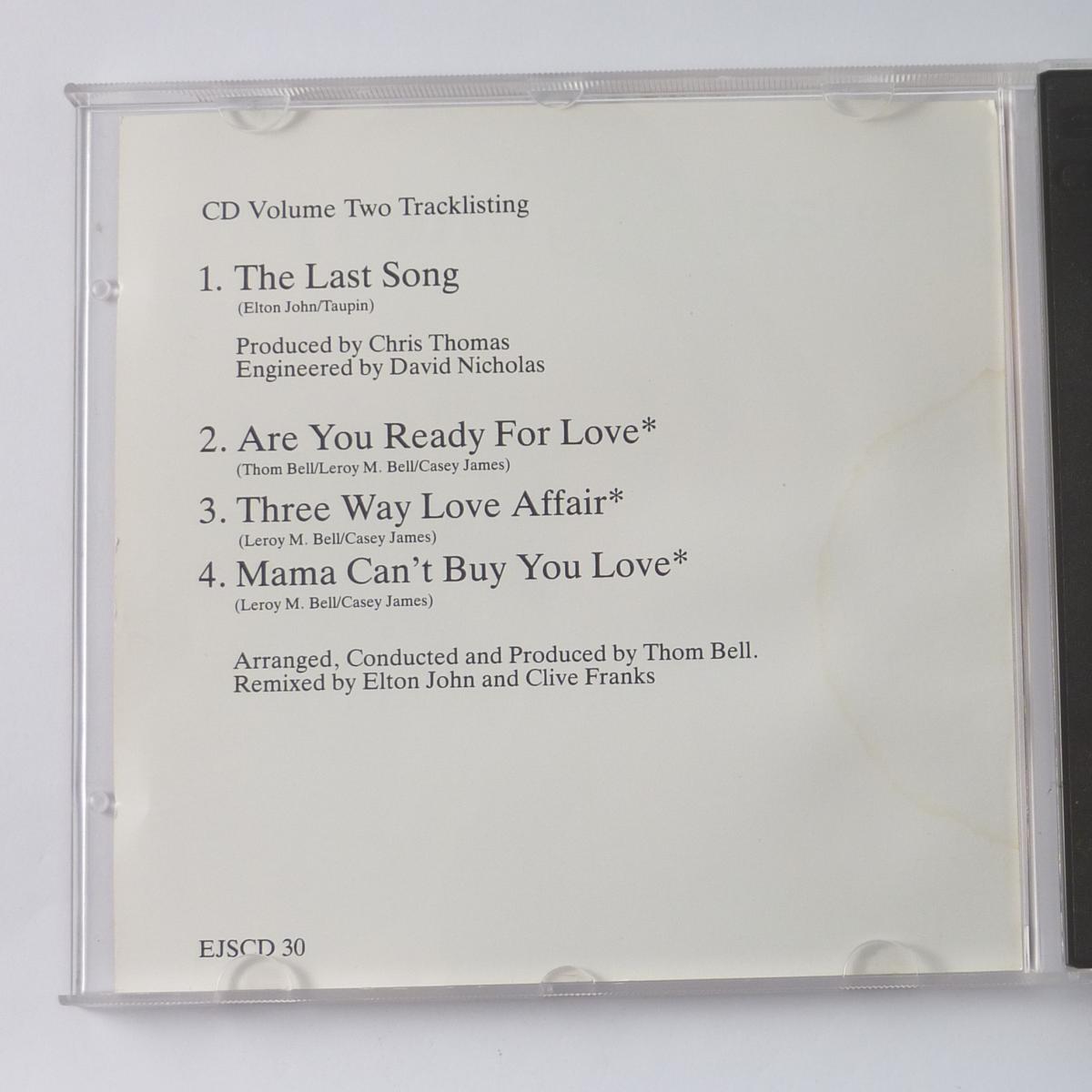 Elton John The Last Song CD Single CD1