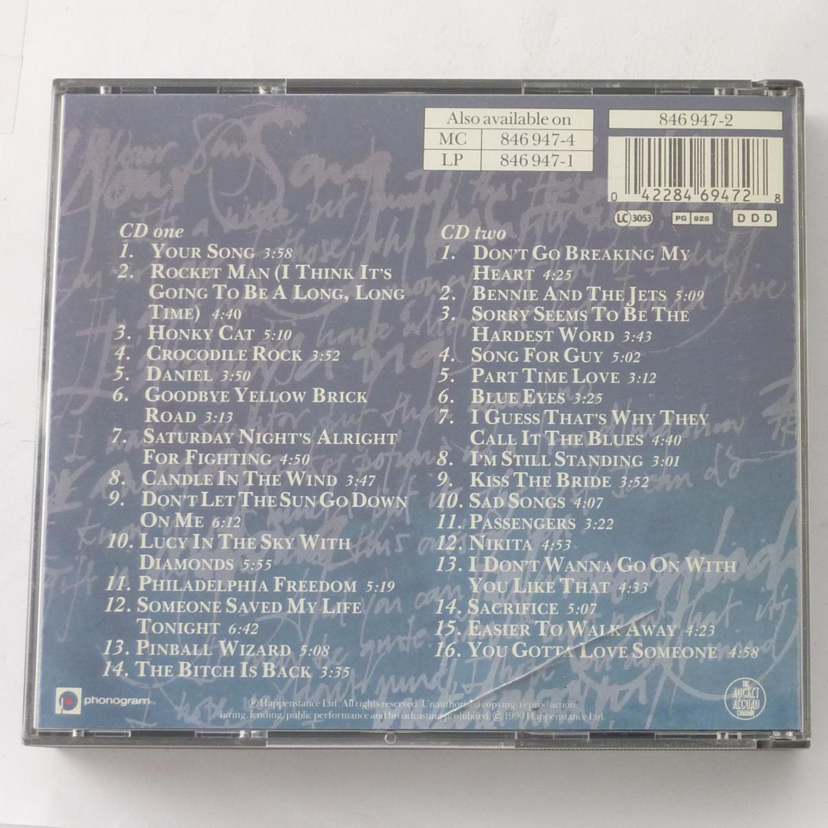 Elton John The Very Best Of Elton John 2 × CD Compilation Fat Box