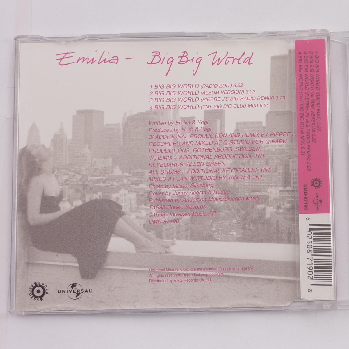 Emilia Big Big World CD Single