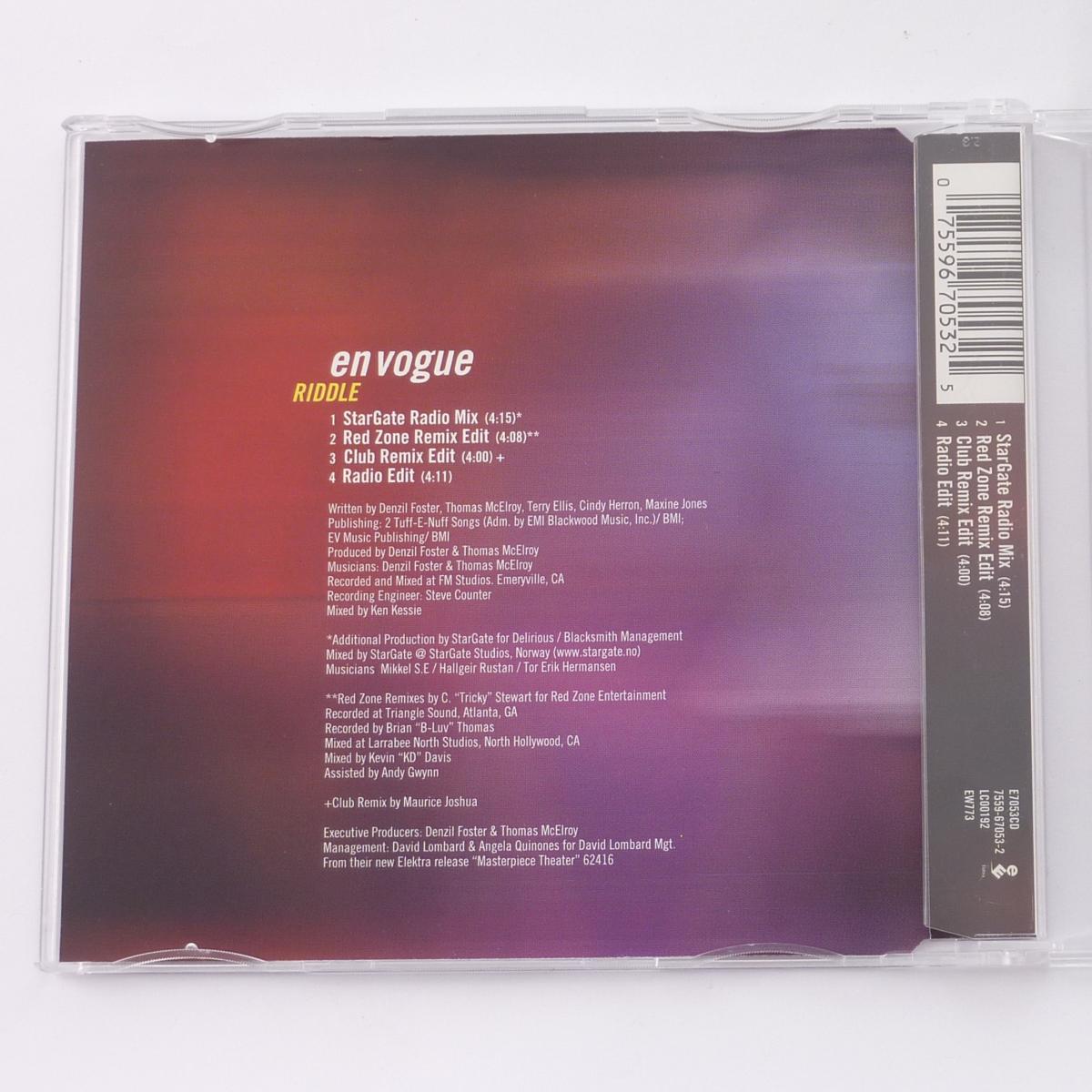 En Vogue Riddle CD Single