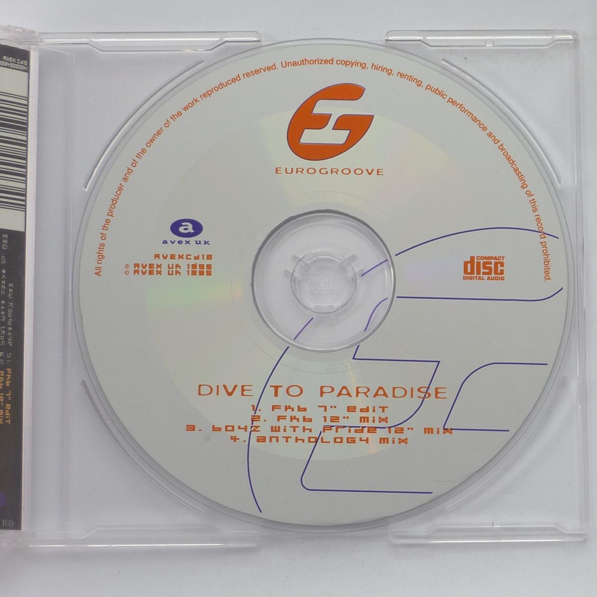 Eurogroove Dive To Paradise CD Single