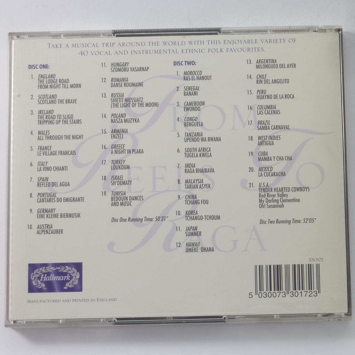 From Reels To Raga Ethnic Music From 40 Countries 2 CD Compilation Album