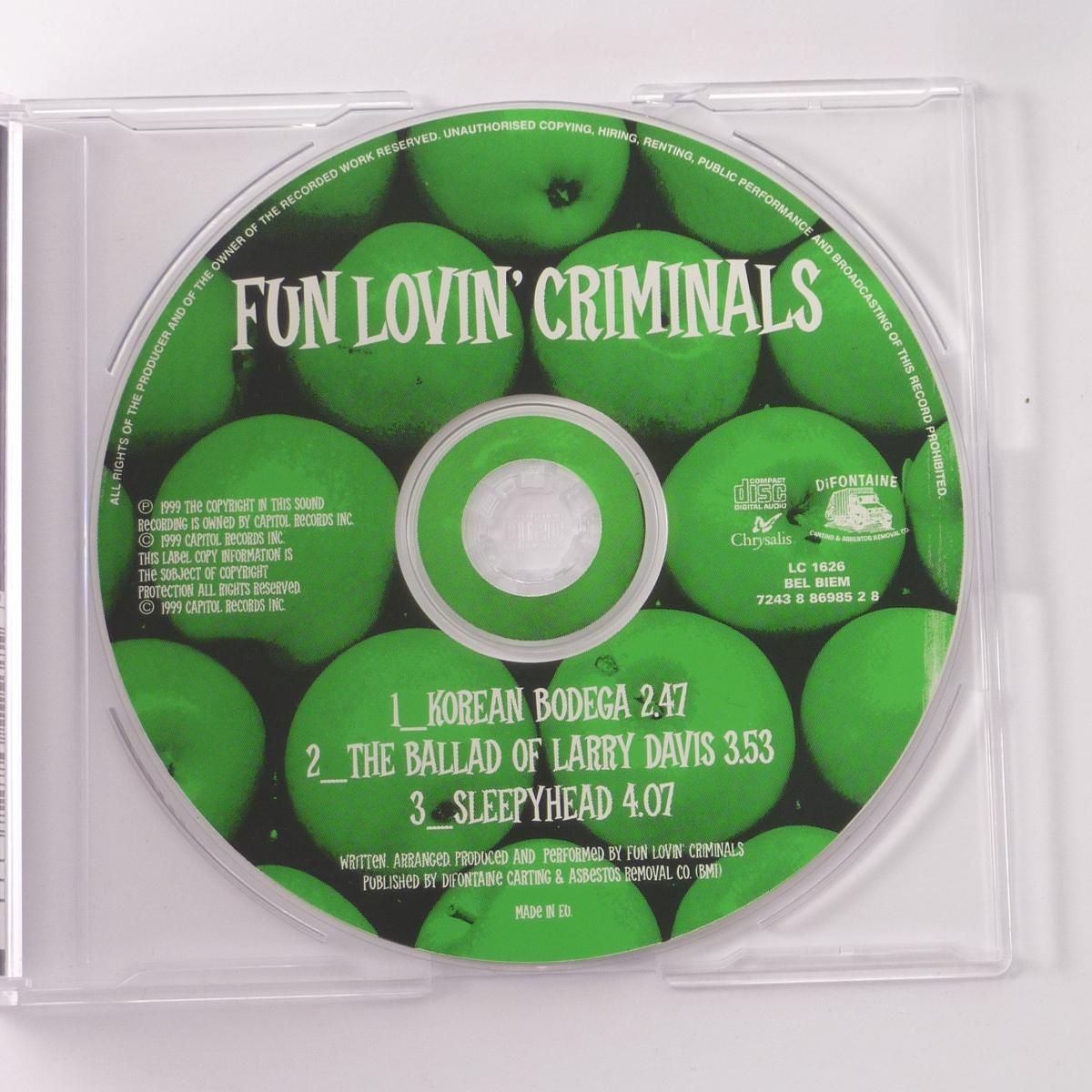 Fun Lovin' Criminals Korean Bodega CD Single CD2
