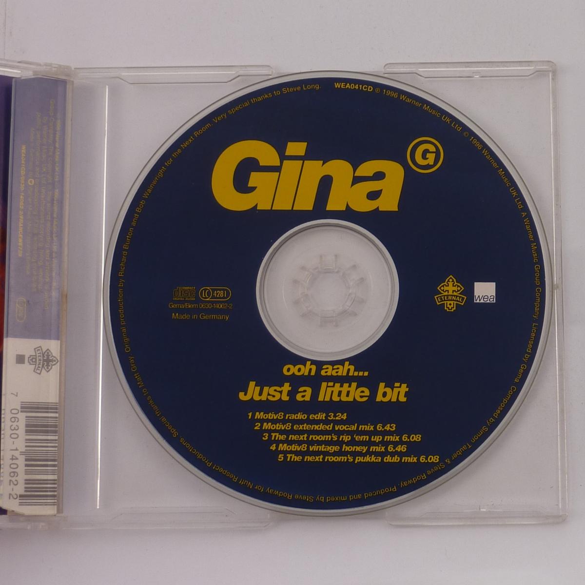 Gina G Ooh Aah... Just A Little Bit CD Single Mayking Pressing