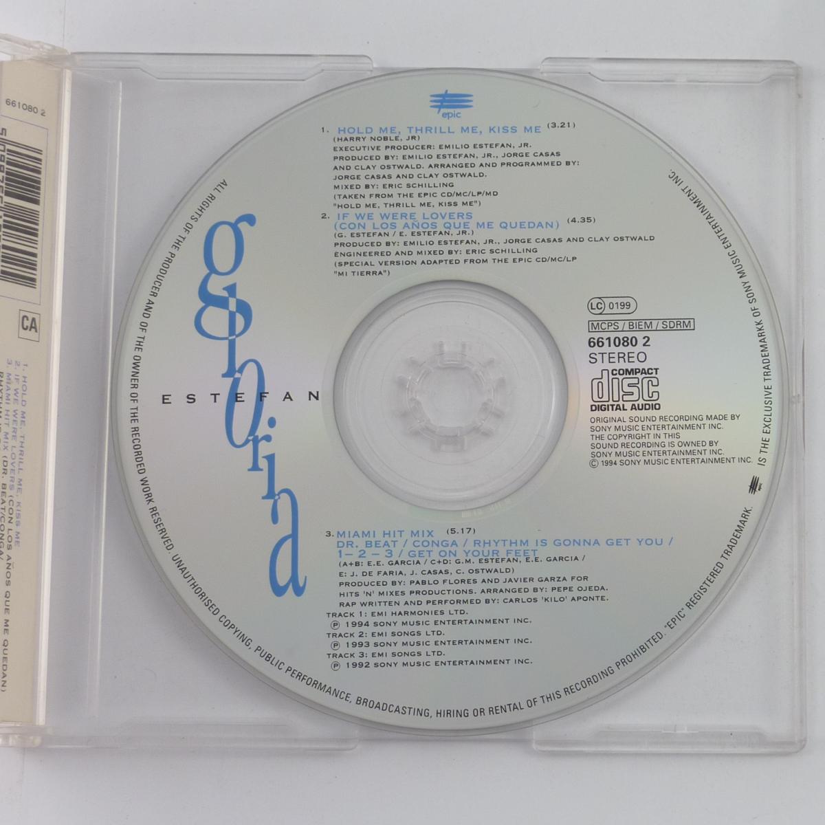 Gloria Estefan Hold Me, Thrill Me, Kiss Me CD Single