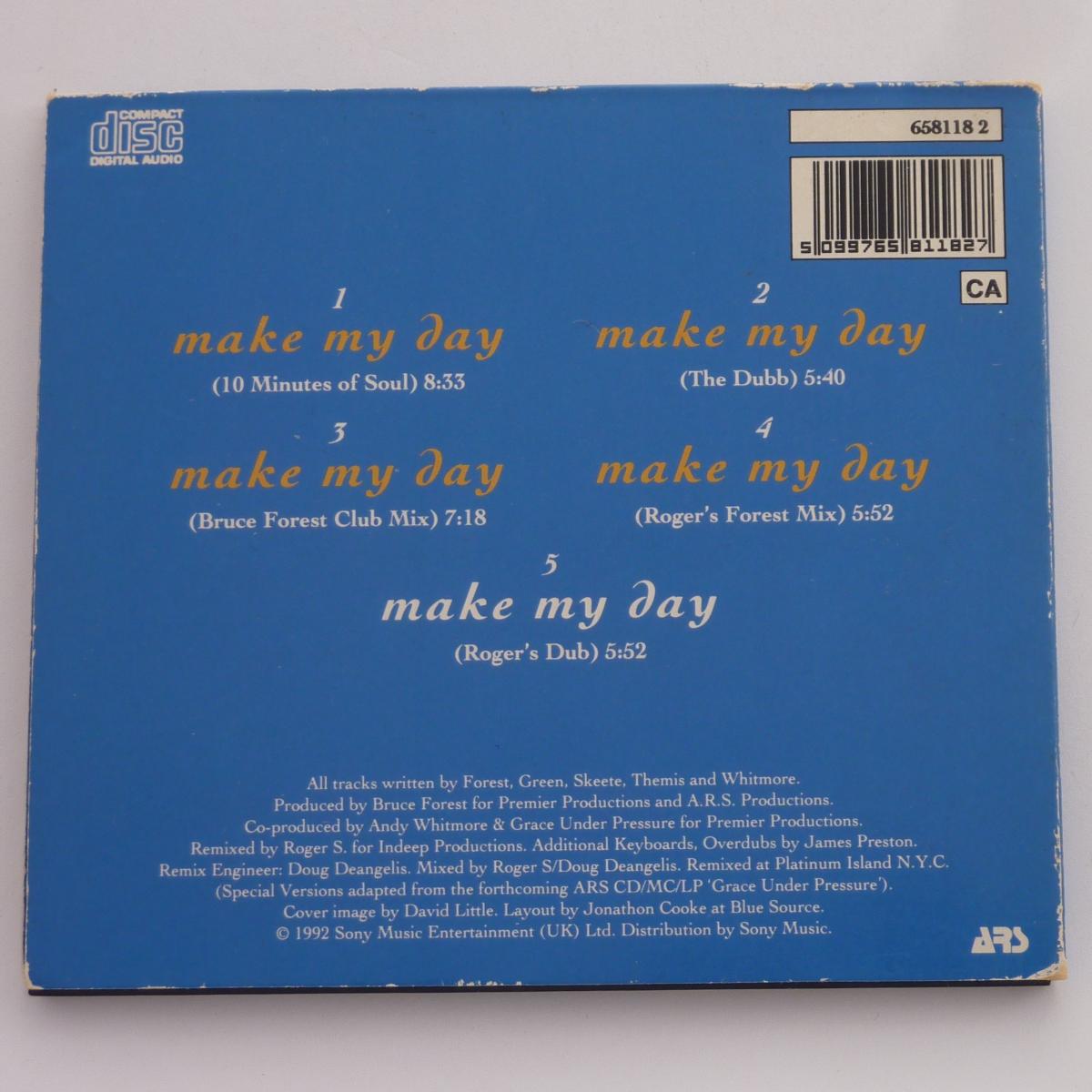 Grace Under Pressure Make My Day CD Maxi-Single