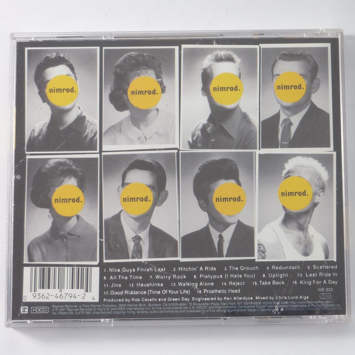 Green Day Nimrod. CD HDCD Album