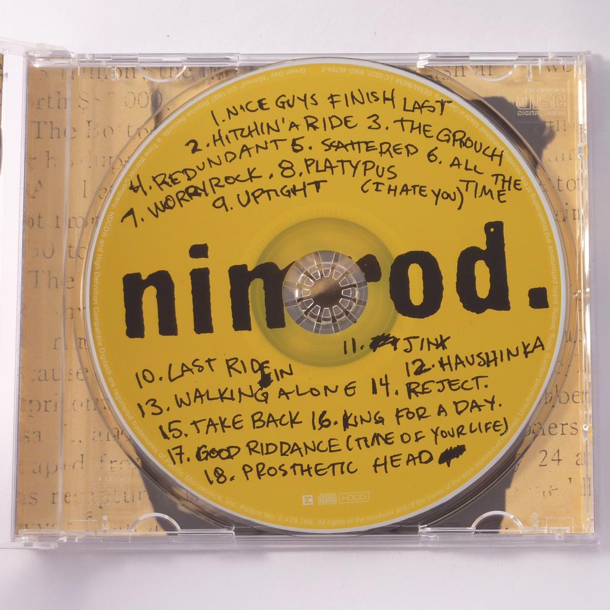 Green Day Nimrod. CD HDCD Album