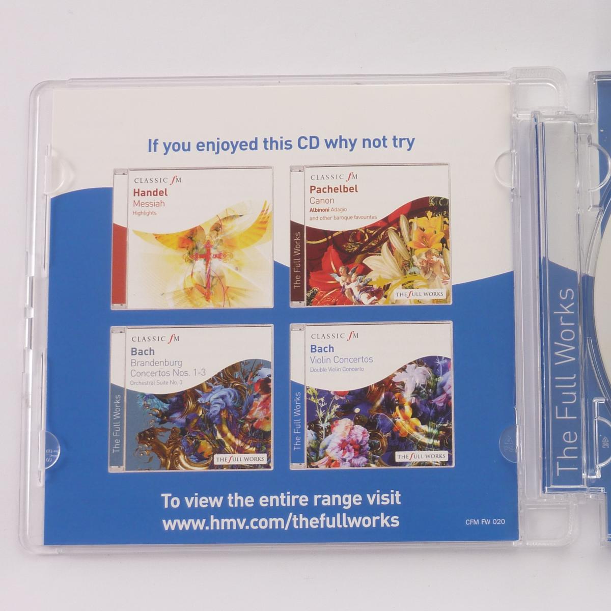 Handel Water Music CD Compilation