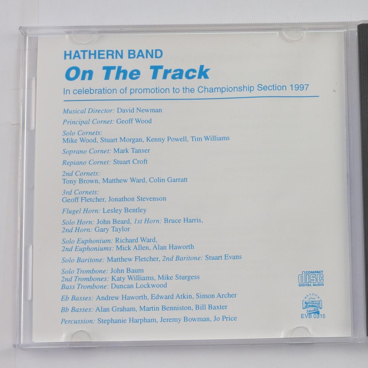 Hathern Band On The Track CD Album Promo