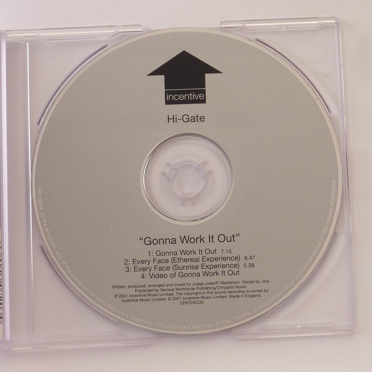Hi-Gate Gonna Work It Out CD Single Enhanced