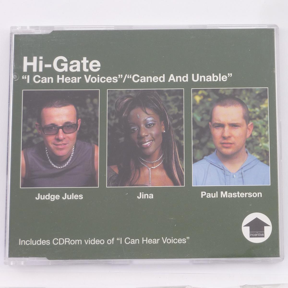 Hi-Gate I Can Hear Voices / Caned And Unable CD Single Enhanced