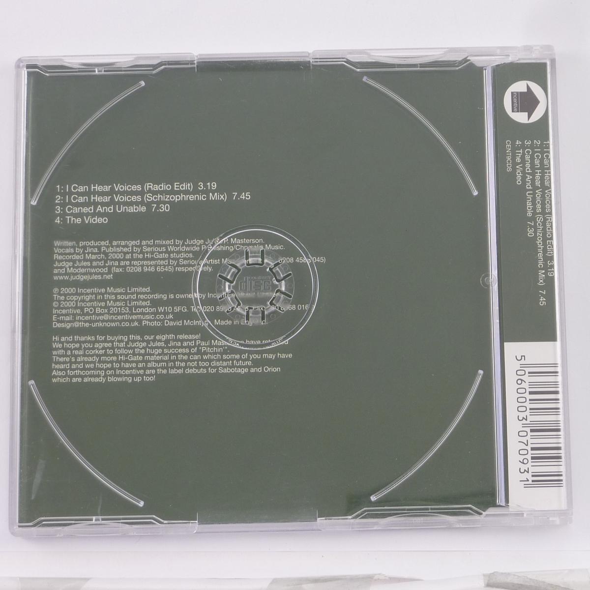 Hi-Gate I Can Hear Voices / Caned And Unable CD Single Enhanced