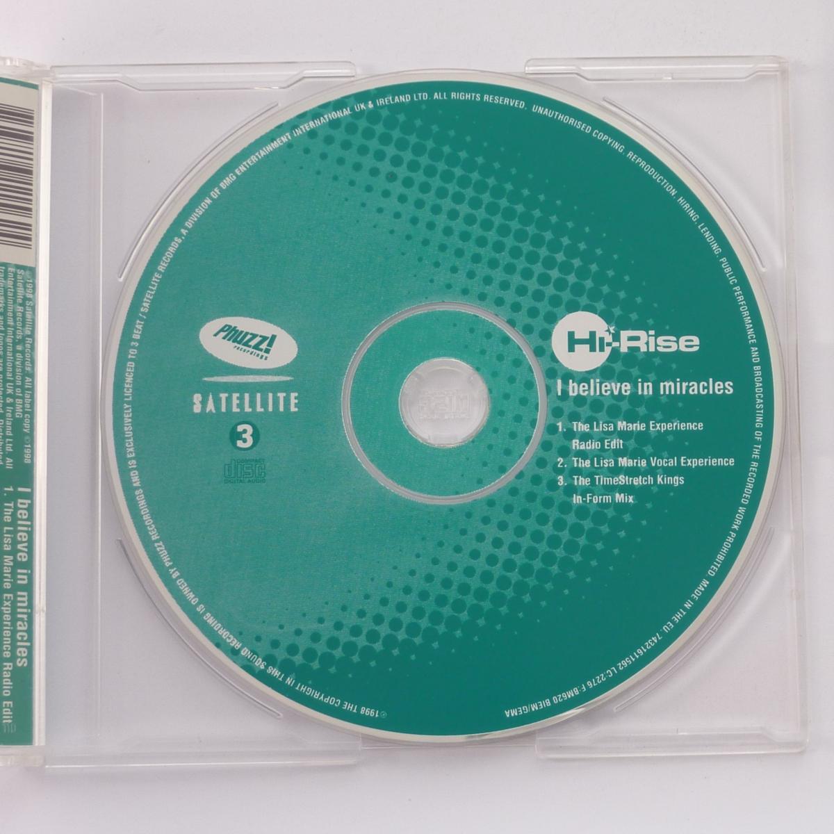 Hi-Rise I Believe In Miracles CD Single