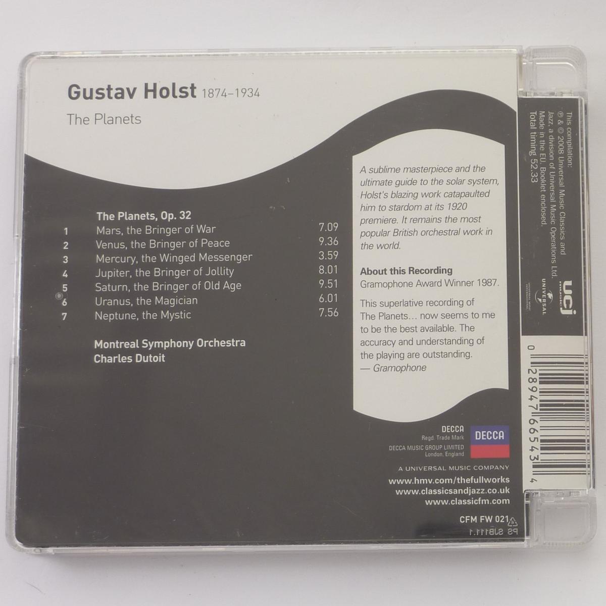 Holst The Planets CD Reissue