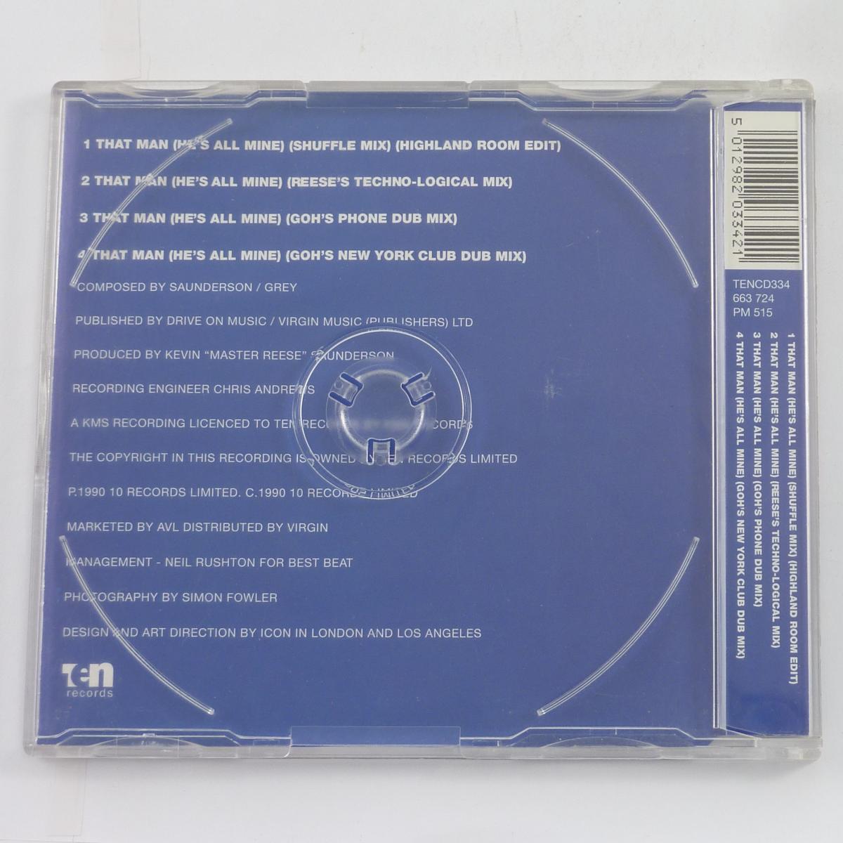 Inner City That Man (He's All Mine) CD Single