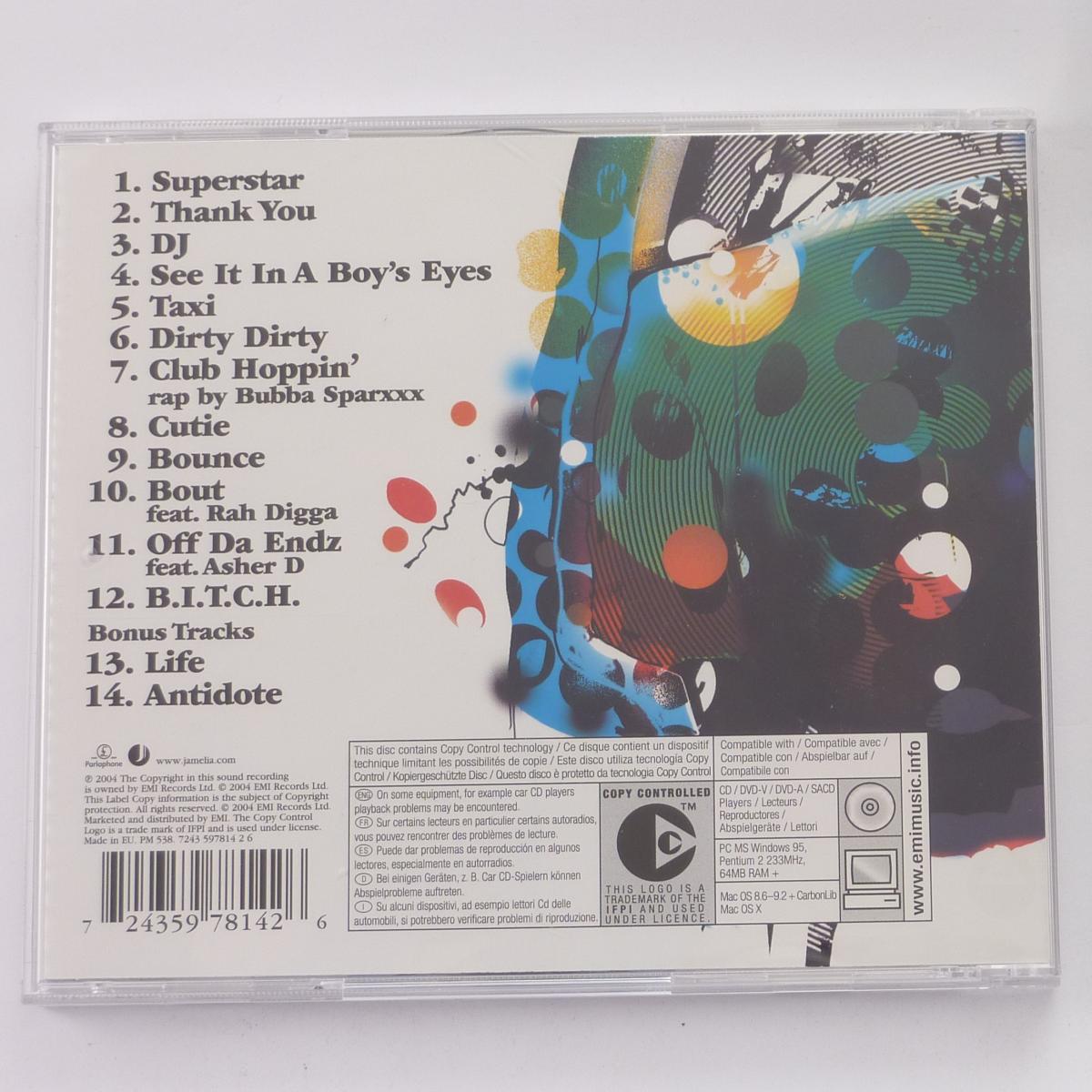 Jamelia Thank You CD Album Copy Protected