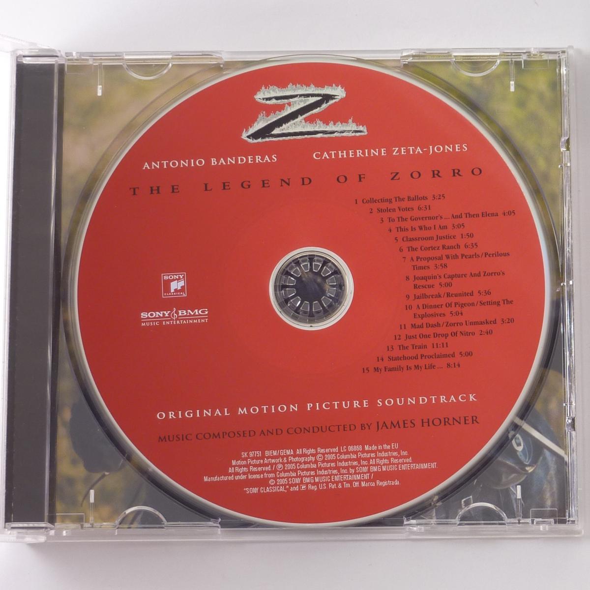 James Horner The Legend Of Zorro (Original Motion Picture Soundtrack) CD Album