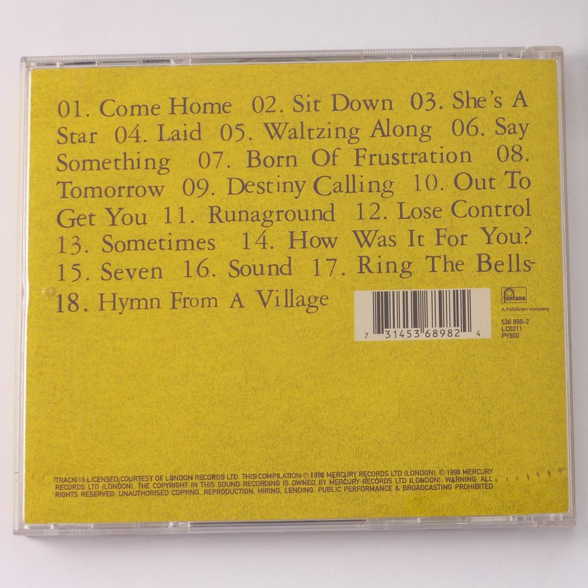 James The Best Of CD Compilation