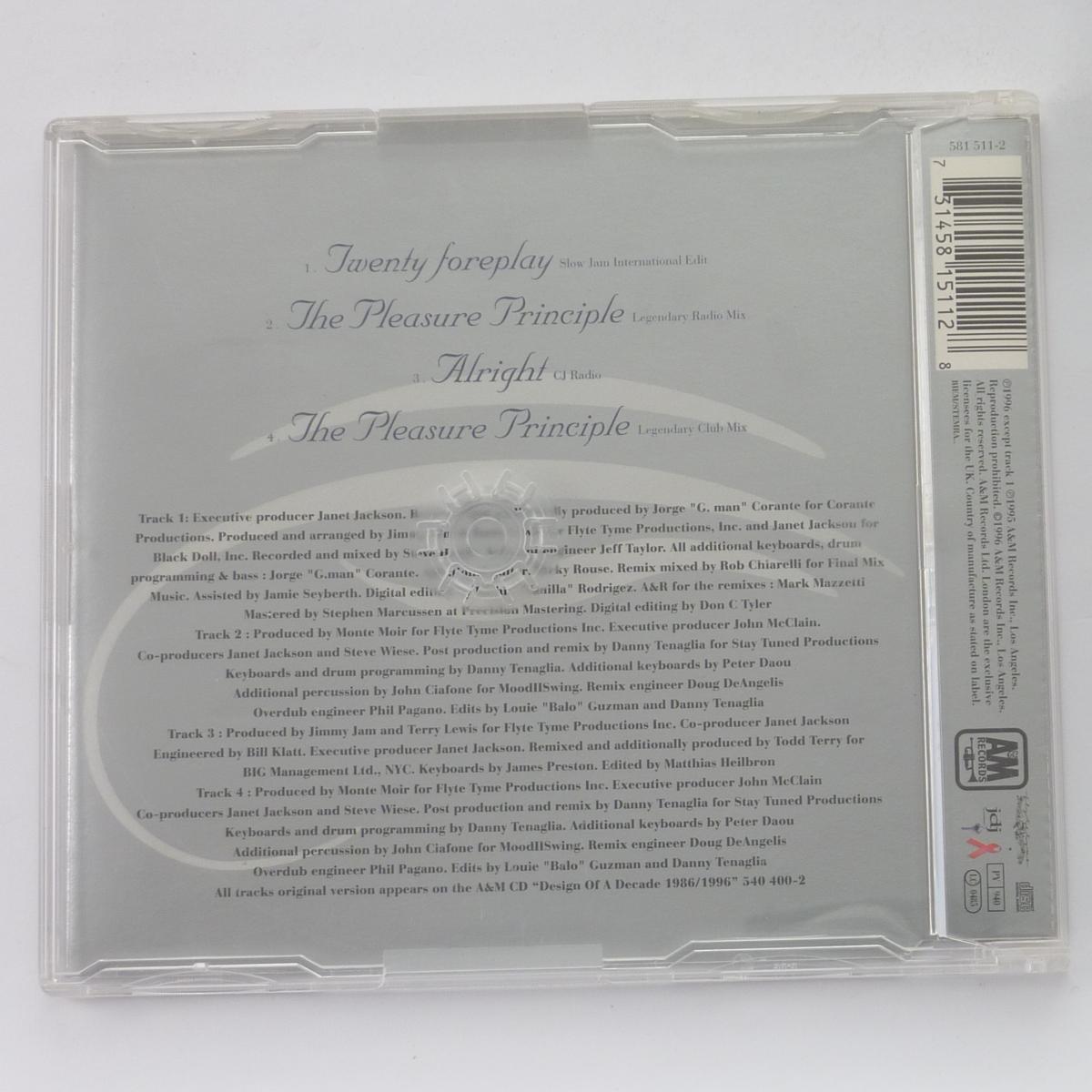 Janet Jackson Twenty Foreplay CD Single