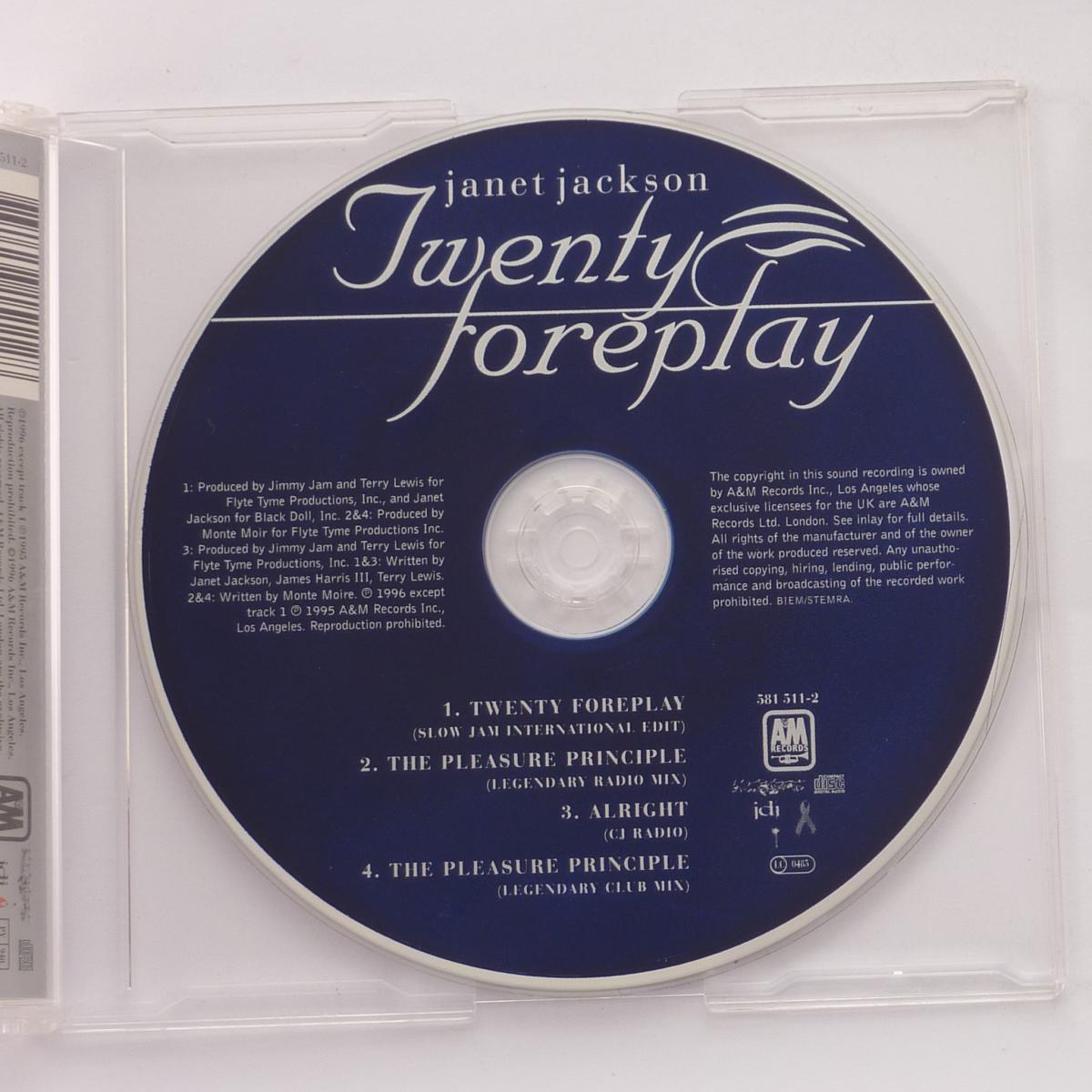 Janet Jackson Twenty Foreplay CD Single