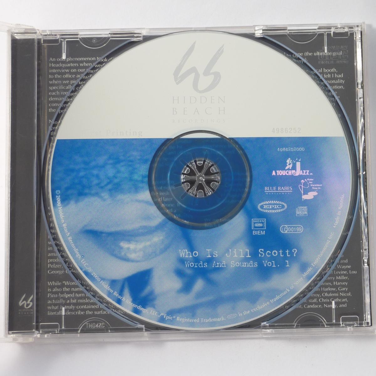 Jill Scott Who Is Jill Scott? (Words And Sounds Vol. 1) CD Album