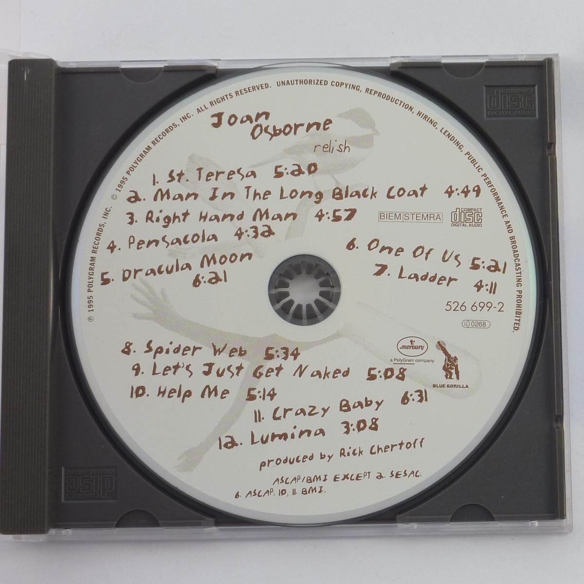 Joan Osborne Relish CD Album