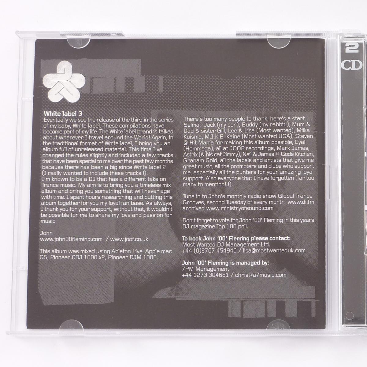 John '00' Fleming Whitelabel Republic 2 × CD Mixed Compilation