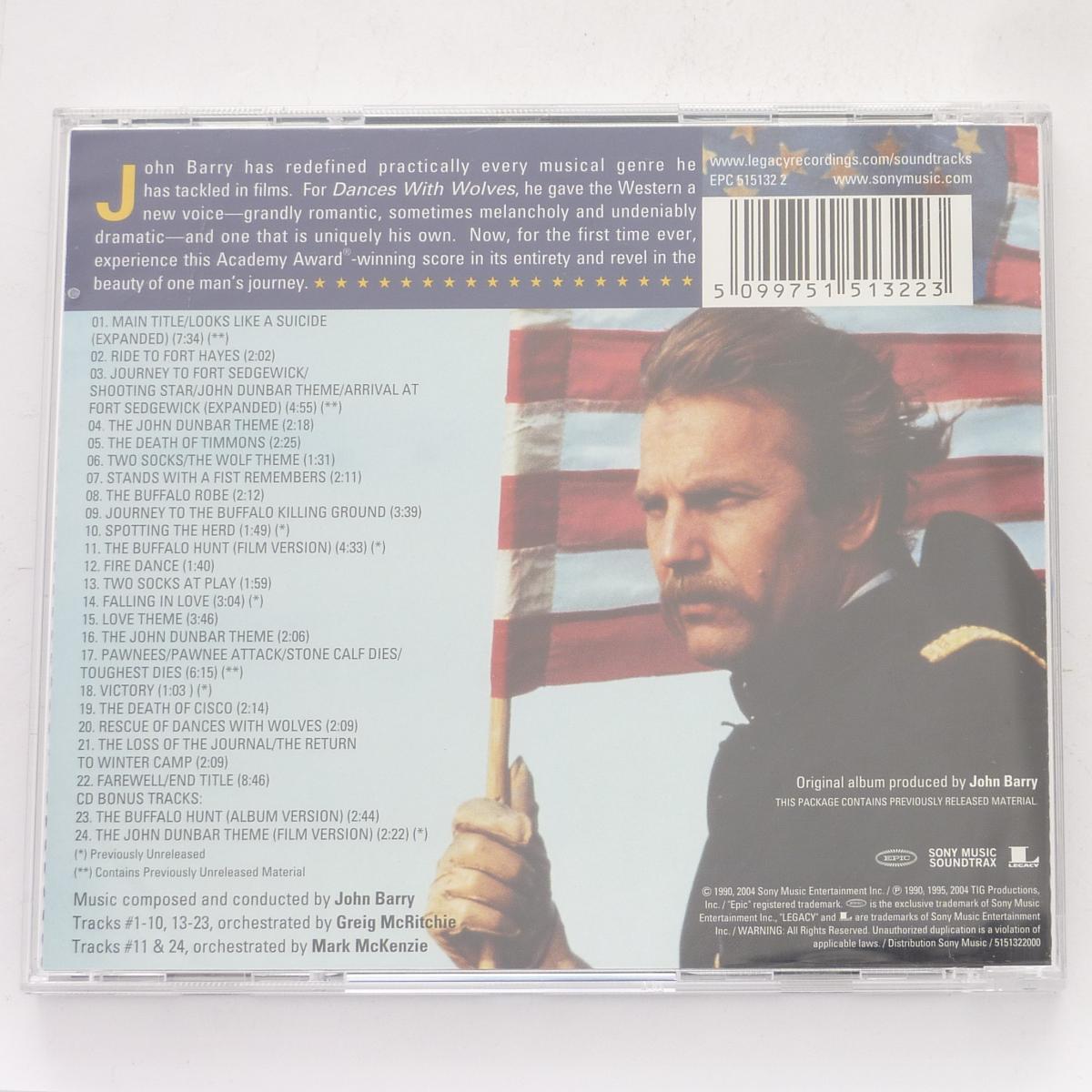 John Barry Dances With Wolves (Original Motion Picture Soundtrack) CD HDCD Album Reissue Stereo