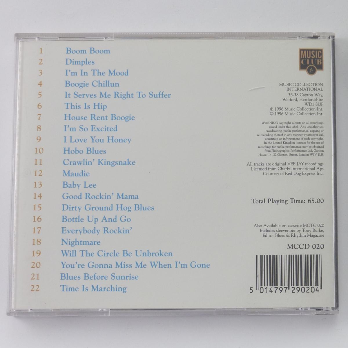 John Lee Hooker The Best Of John Lee Hooker CD Compilation Reissue