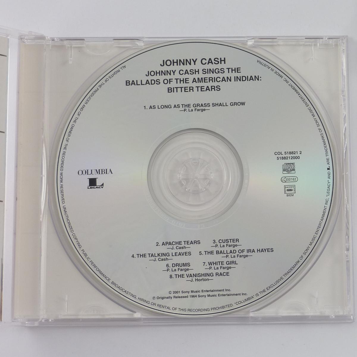 Johnny Cash Bitter Tears (Ballads Of The American Indian) CD Album