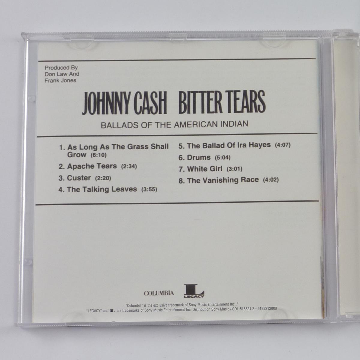 Johnny Cash Bitter Tears (Ballads Of The American Indian) CD Album