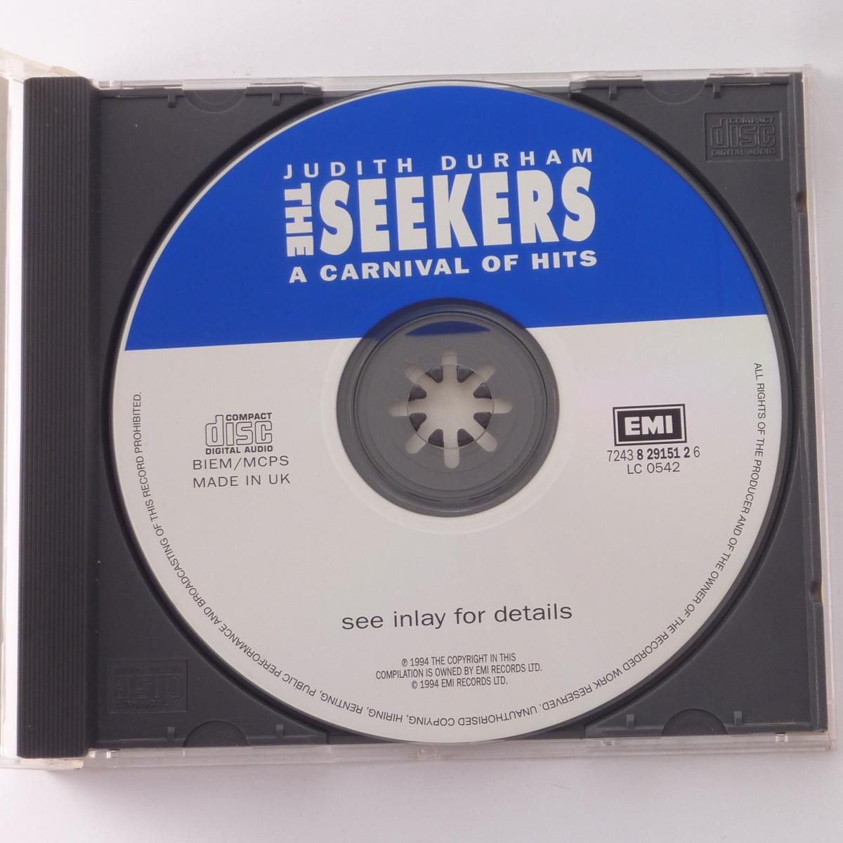 Judith Durham / The Seekers A Carnival Of Hits CD Compilation