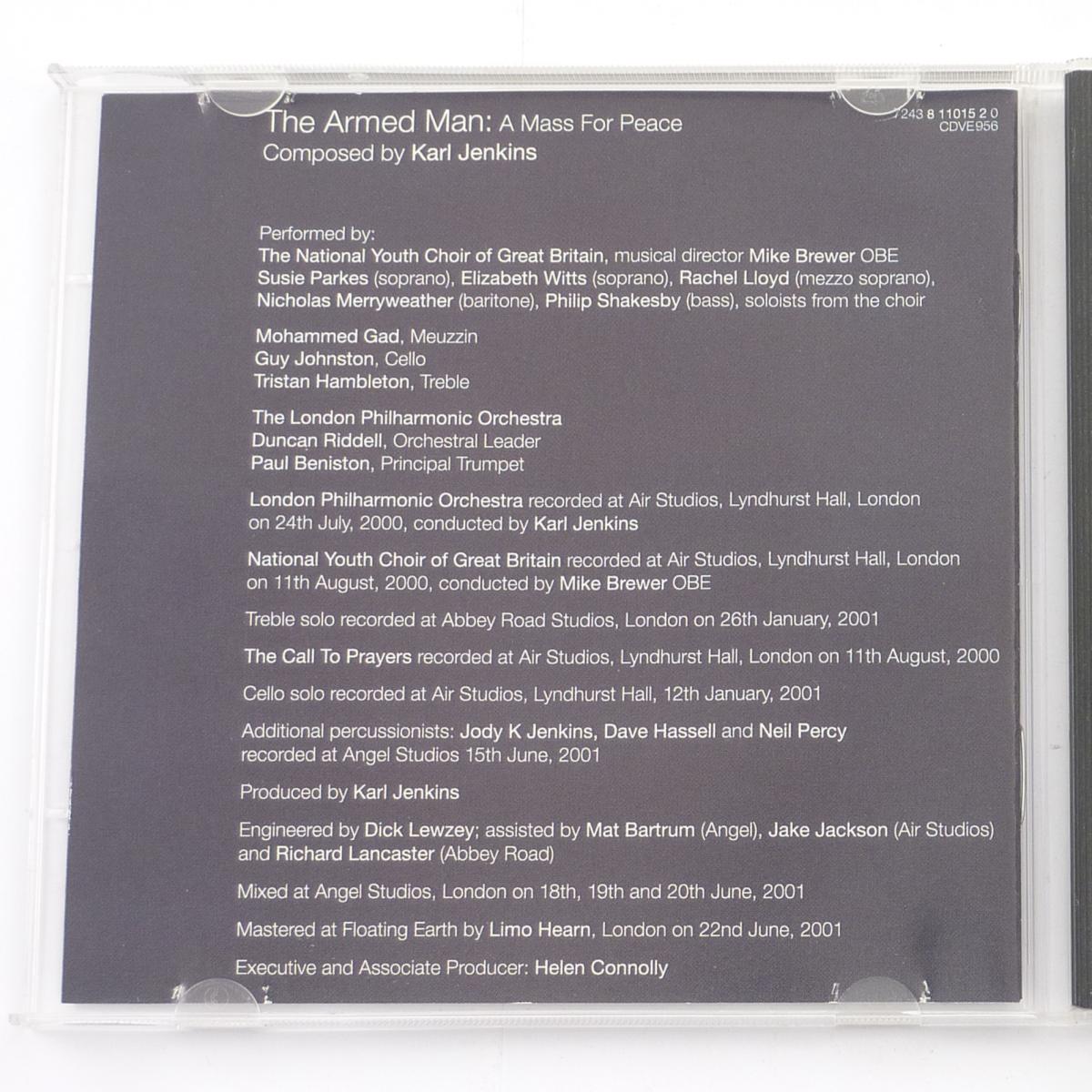 Karl Jenkins The Armed Man: A Mass For Peace CD Album Reissue Stereo