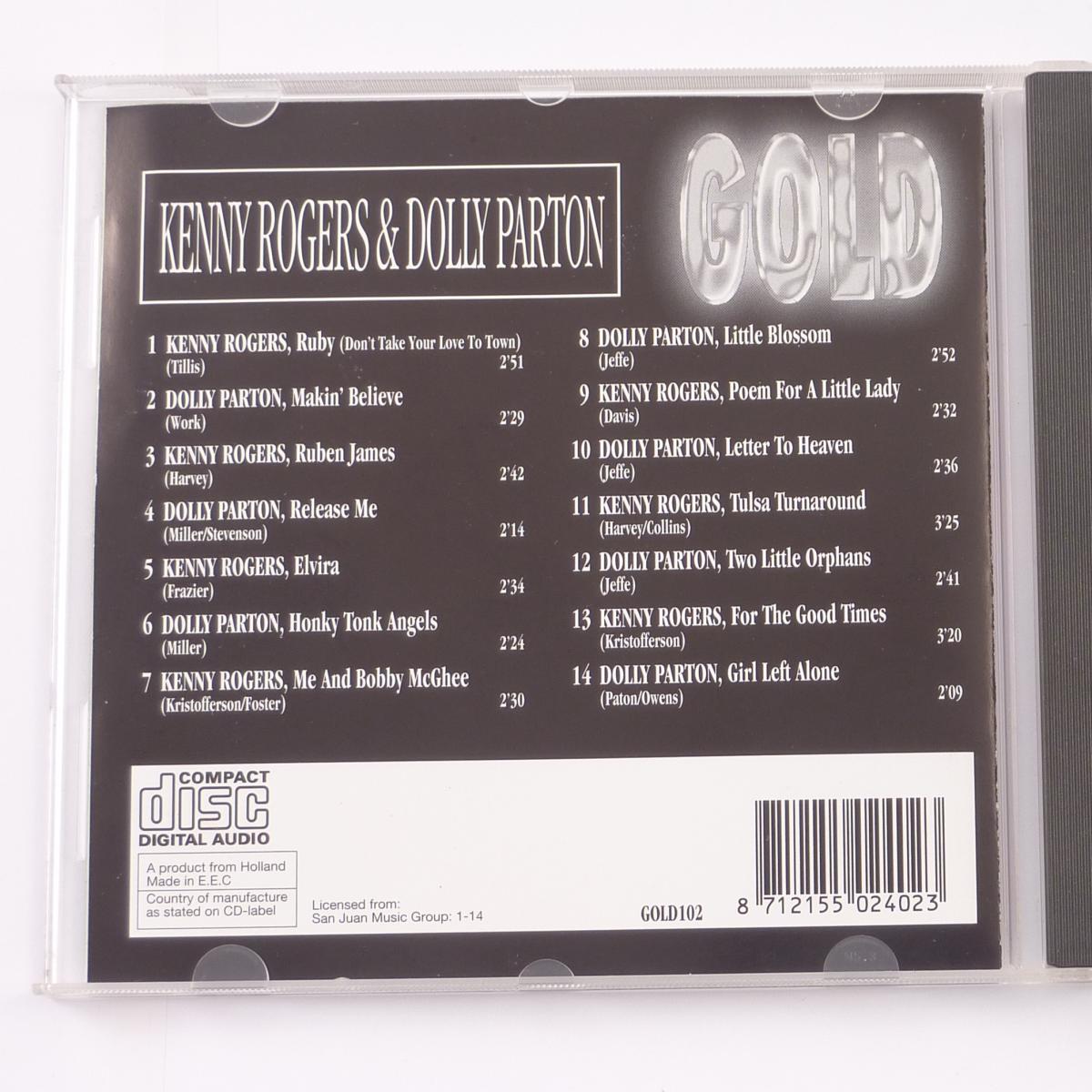 Kenny Rogers & Dolly Parton Gold CD Album Compilation
