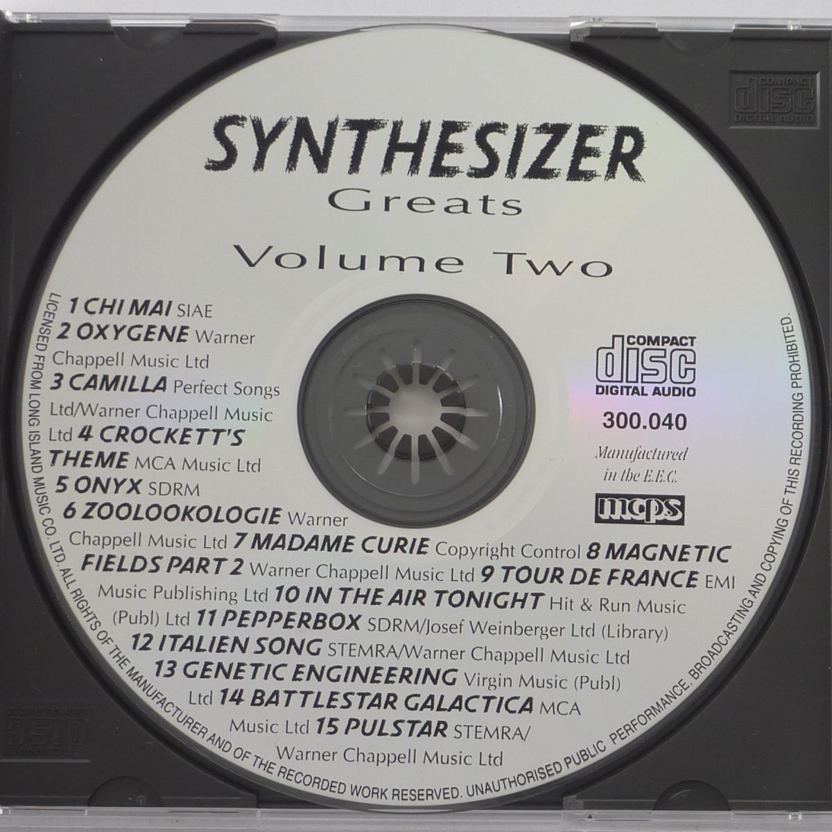 Laser Sound Orchestra Synthesizer Greats Volume Two CD Album