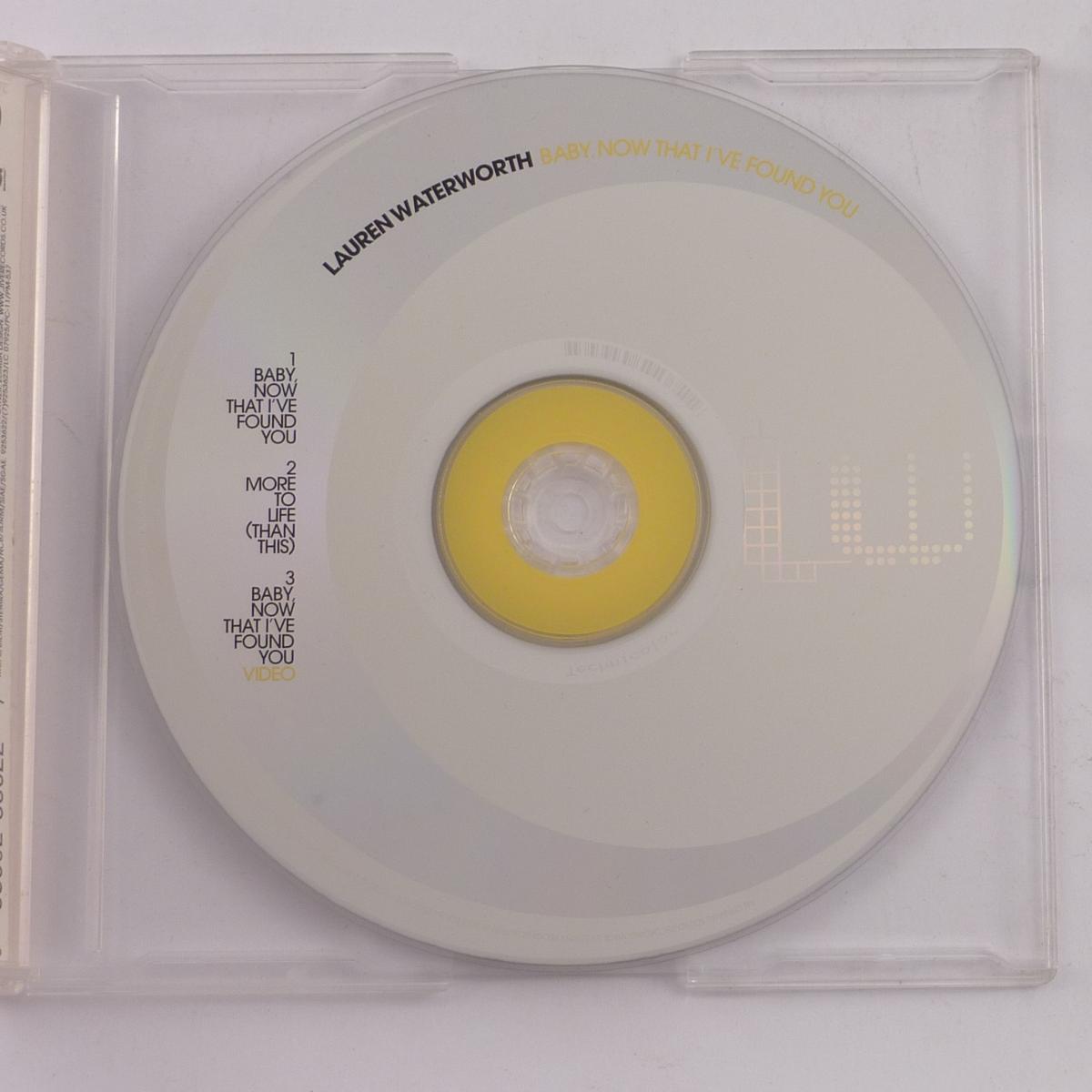 Lauren Waterworth Baby, Now That I've Found You CD Single Enhanced