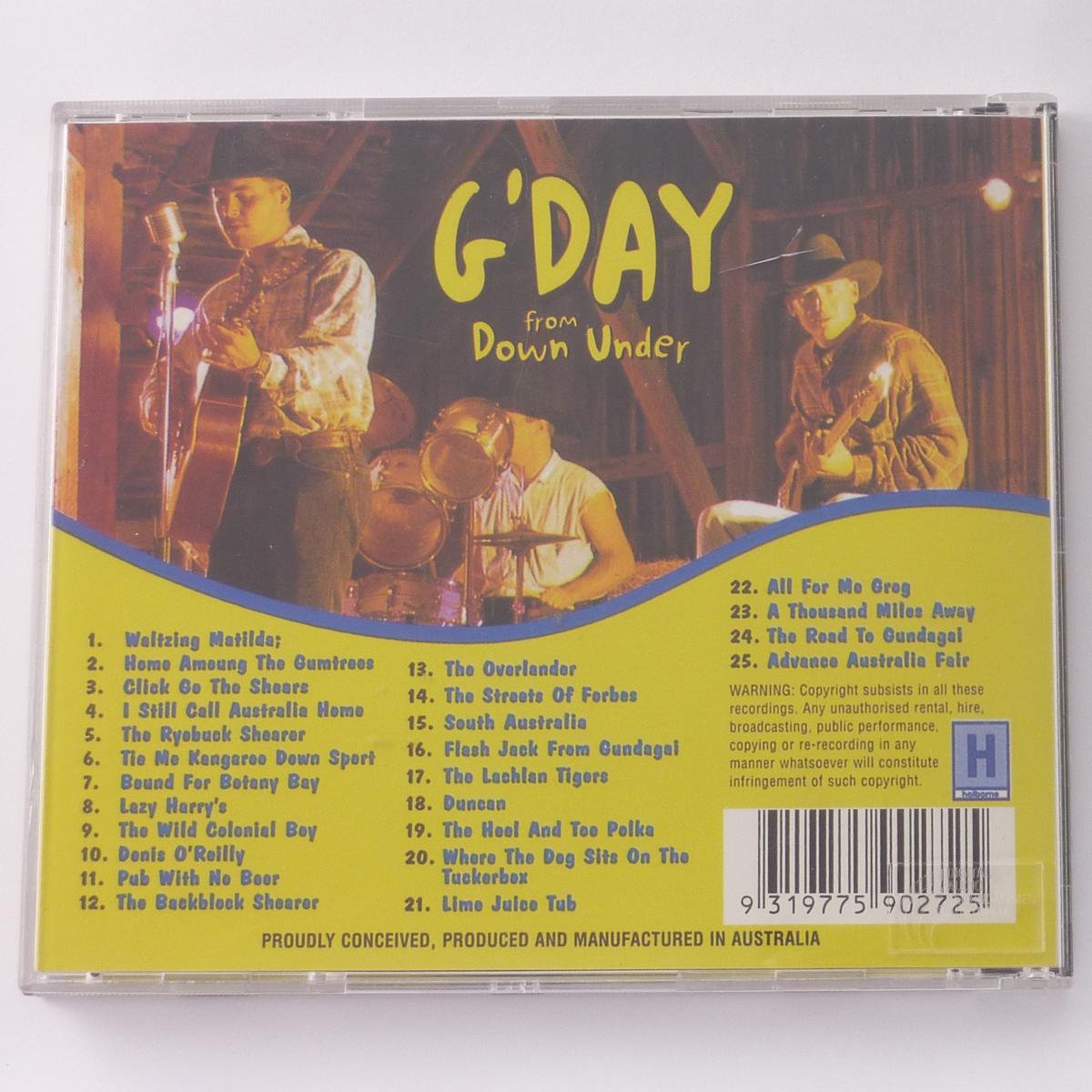 Lazy Harry's, Waltzing Matilda G'Day From Down Under CD Compilation
