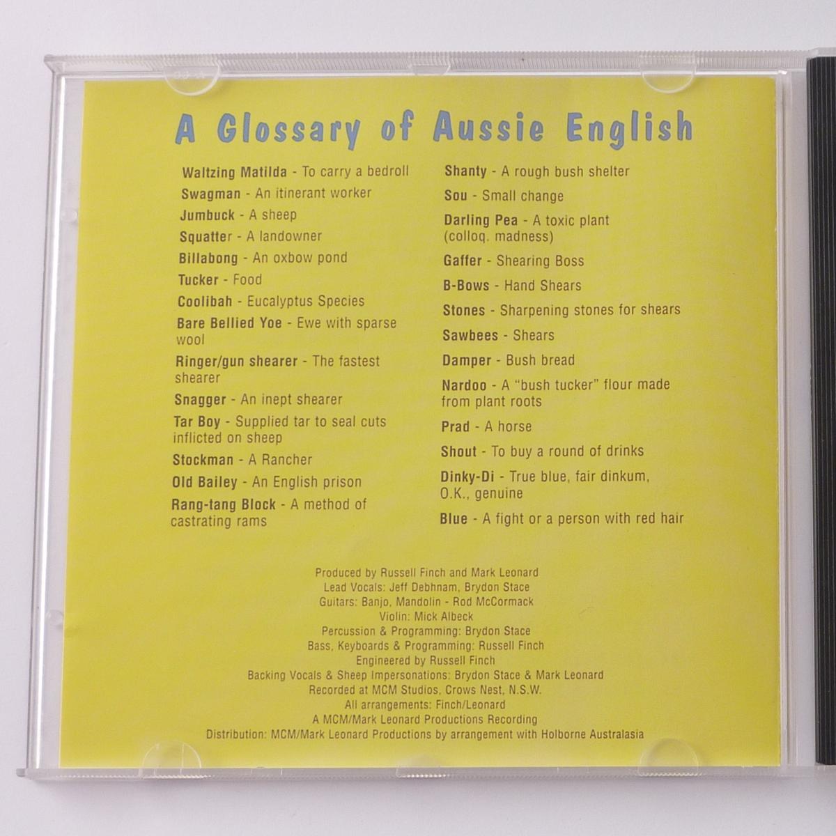 Lazy Harry's, Waltzing Matilda G'Day From Down Under CD Compilation