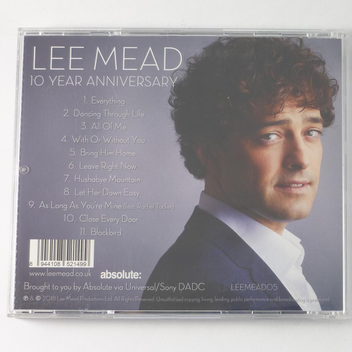 Lee Mead 10 Year Anniversary CD Album