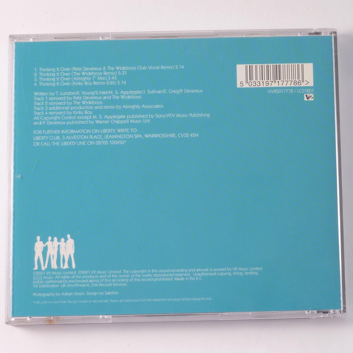 Liberty Thinking It Over CD Single Limited Edition