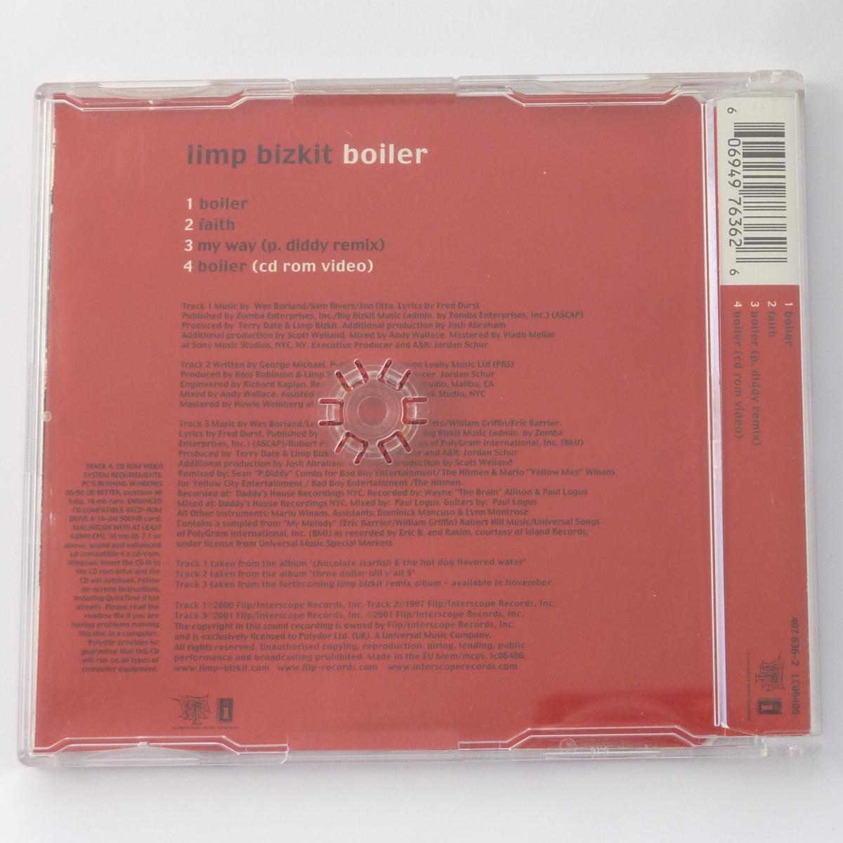 Limp Bizkit Boiler CD Single Enhanced