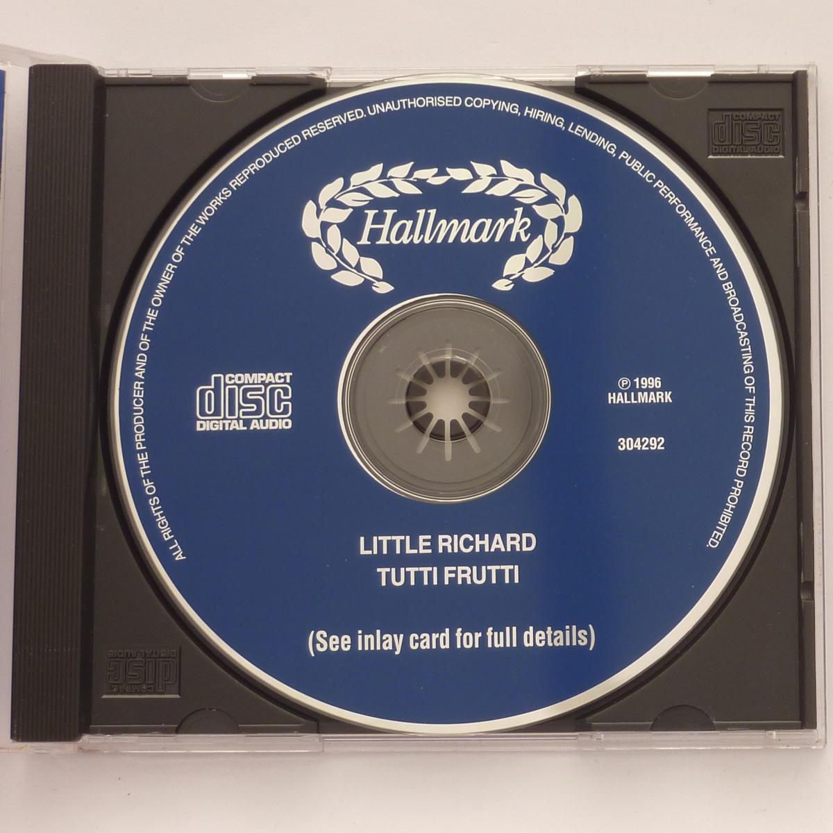 Little Richard Tutti Fruti - All His Hit Songs CD Album Compilation Stereo