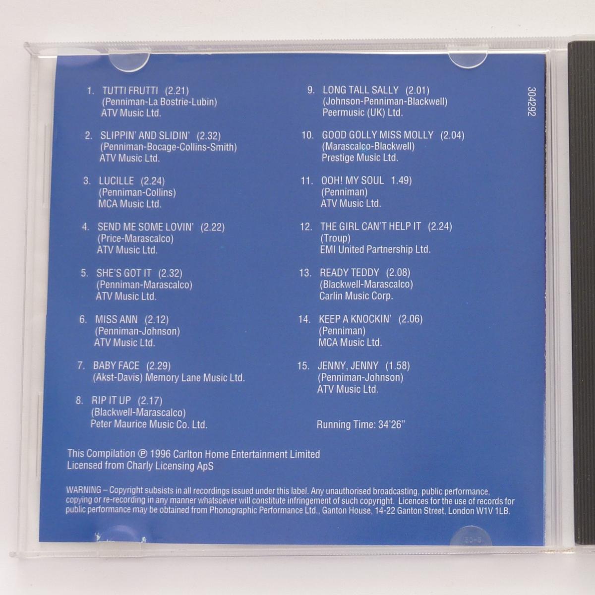 Little Richard Tutti Fruti - All His Hit Songs CD Album Compilation Stereo